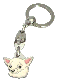 CHIHUAHUA CREAM <br> (keyring, engraving included)